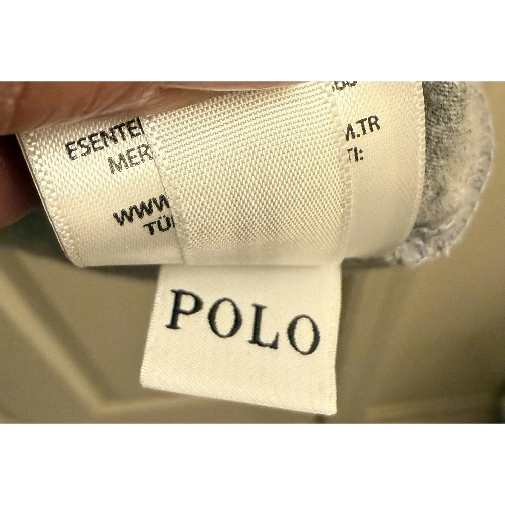 Polo Ralph Lauren Rugby Bear Short Sleeve Crew Neck Cotton T-Shirt Gray Small‎